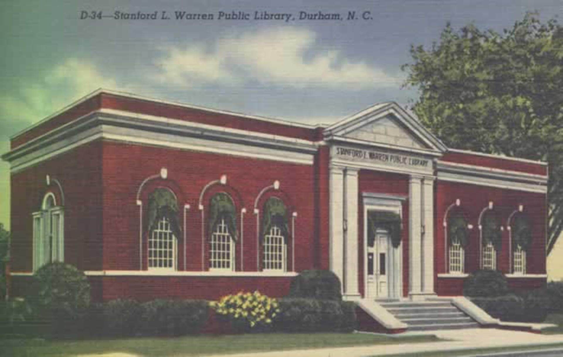 Painting of the stanford l warren library