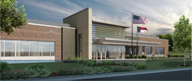 Image of the new youth home front entrance.