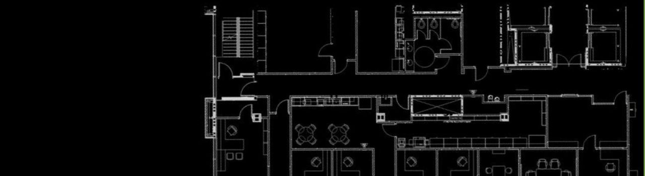 Blueprints in black and white