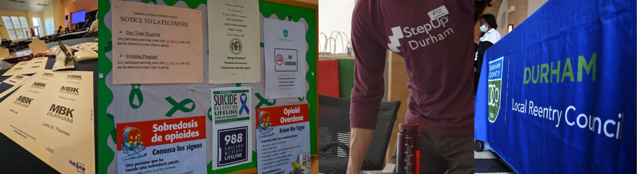 collage of images of resources available to Justice Resource Center clients