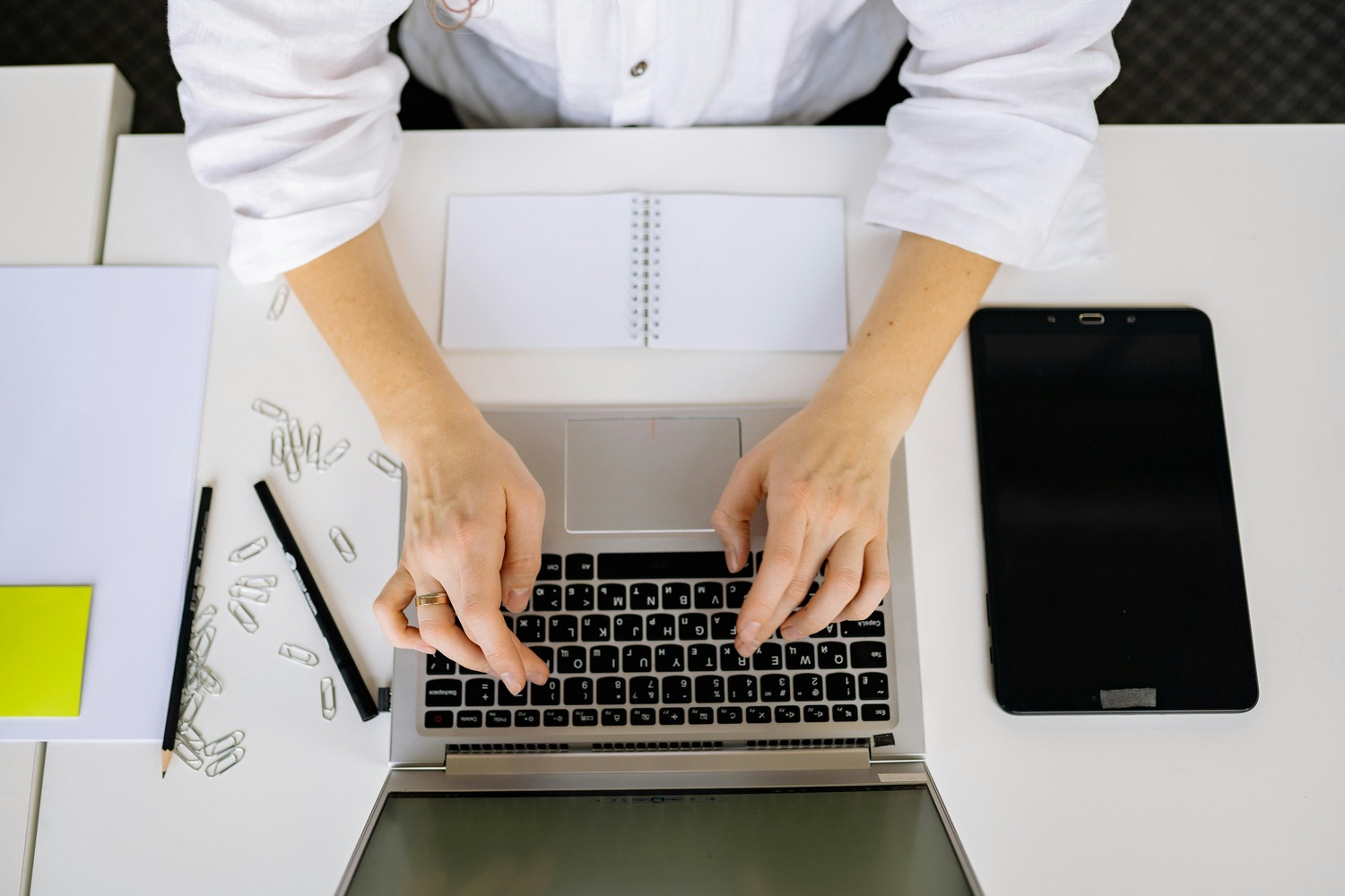 Man sitting at laptop