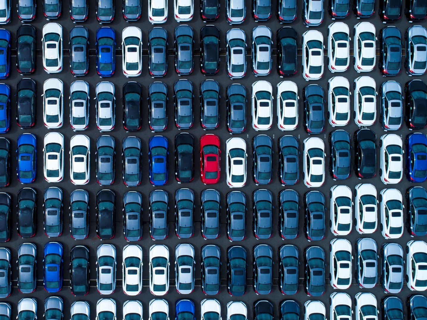 Cars in parking lot
