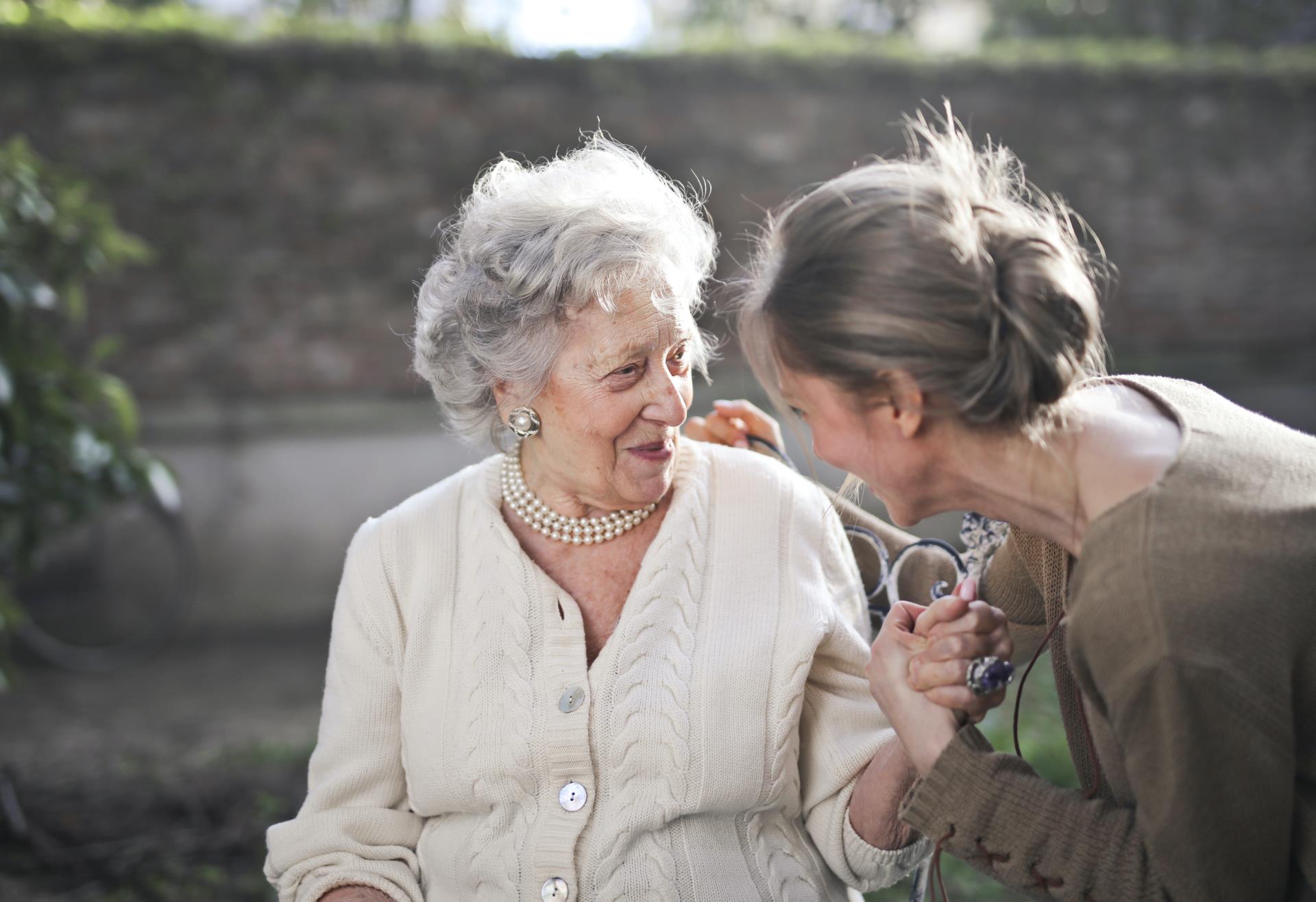 Elder woman with younger woman website