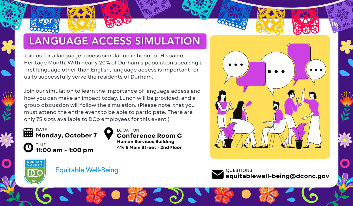 Hispanic Heritage Month - Language Access Simulation