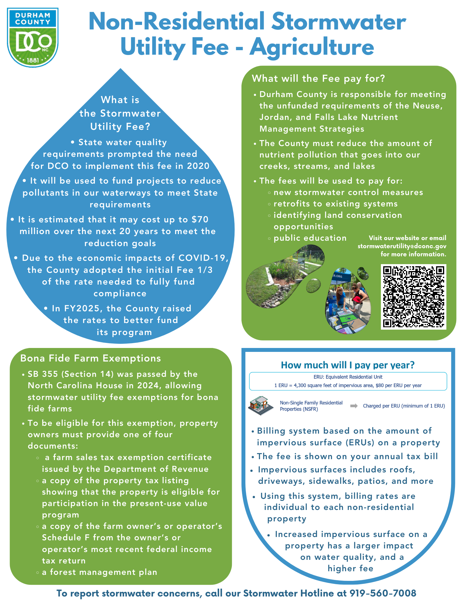 Agriculture Utility Fee Flyer