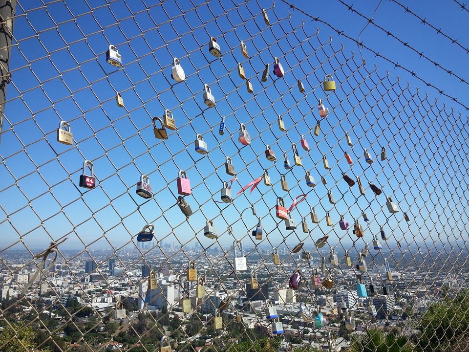 Locks on fence DTLA